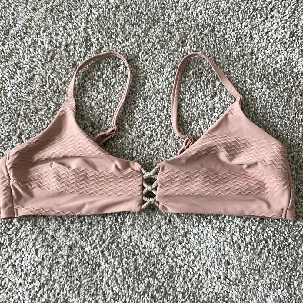 Aerie Light Peach Bikini Top